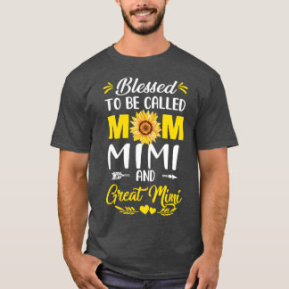 Gesegnet, als Mama Mimi Great Mimi Mütter D. T-Shirt