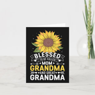 Gesegnet, als Mama Oma Große Oma Mot genannt zu we Karte