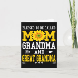 Gesegnet, als Mama Oma Große Oma Mot genannt zu we Karte