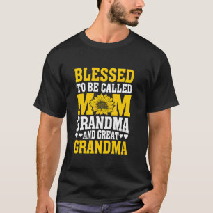 Gesegnet, als Mama Oma Große Oma Mot genannt zu we T-Shirt