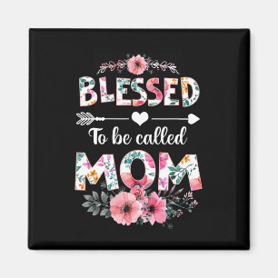 Gesegnet, als Mama Shirt genannt werden Witzige Ma Magnet