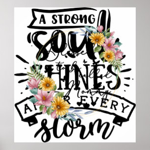 Gesegnet, als Mama Sonnenblume Mama Mütter genannt Poster