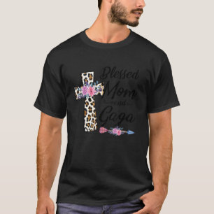Gesegnet, als Mama und Gaga Funny Oma Mo genannt z T-Shirt