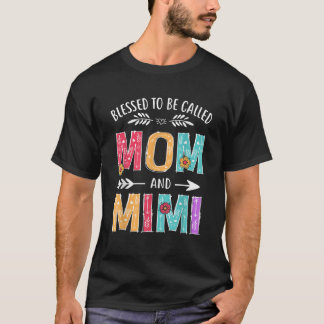 Gesegnet, als Mama und Mimi Funny Mütter Da genann T-Shirt