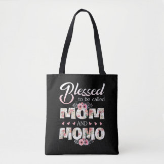 Gesegnet, als Mama und Momo bunt bezeichnet zu wer Tasche