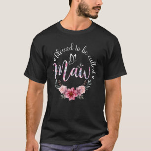 Gesegnet, als Maw Women Blumendekronen genannt zu T-Shirt