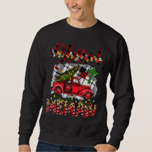 Gesegnet, als Meme Weihnachts-Red Truck genannt zu Sweatshirt