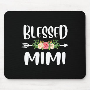 Gesegnet, als Mimi-Blumenmuster-Moth bezeichnet zu Mousepad