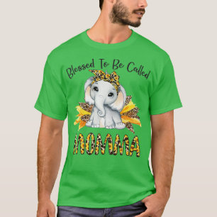 Gesegnet, als Momma Sonnenblume Elefantenmoth beze T-Shirt