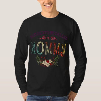 Gesegnet, als Mommy Floral Funny Mother's D bezeic T-Shirt