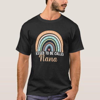 Gesegnet, als Nana Rainbow Mother Day Nan T-Shirt