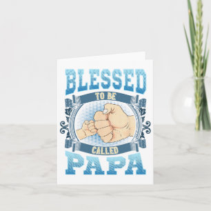 Gesegnet, als Papa Geschenke Papa Vatertag genannt Karte