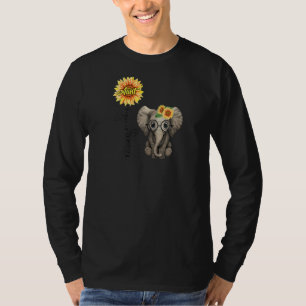 Gesegnet als Tante Hippie Elephant Tshirt A