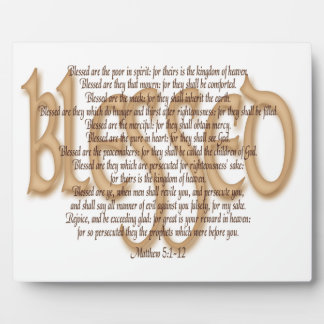 Gesegnet - Beatitudes Fotoplatte