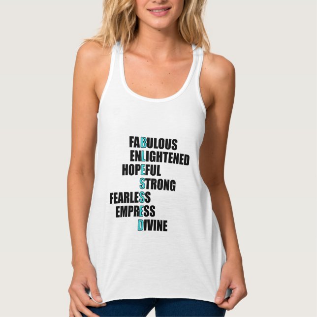 Gesegnet - Bekräftigung Tank Top (Vorderseite)
