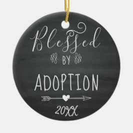 Gesegnet durch Adoption - Pflegesorgfalt, Keramik Ornament