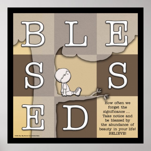 Gesegnet durch die Fülle der Schönheit Poster (Vorne)