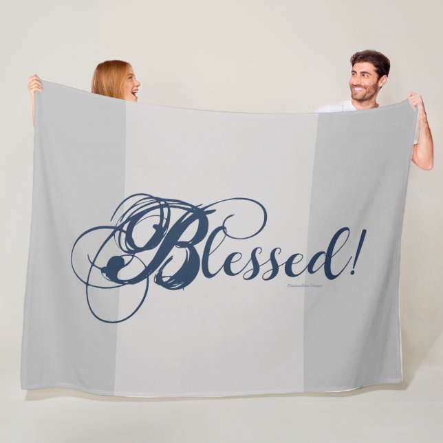 Gesegnet! Fleece-Decke Fleecedecke (Beispiel)