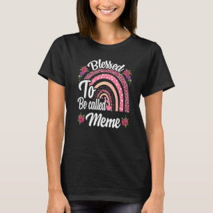 Gesegnet, für Mütter Niedlicher Regenbogen genannt T-Shirt