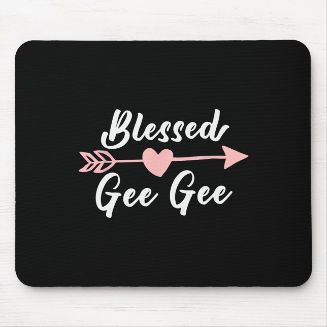 Gesegnet Gee Arrow Herzstück Liebe Niedlich Funny  Mousepad (Vorne)