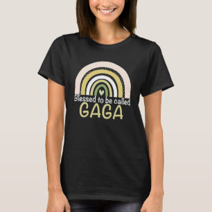 Gesegnet, genannt Gaga Boho Rainbow Mother s Da T-Shirt