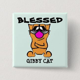 GESEGNET, GIBBY CAT-Knöpfe Button