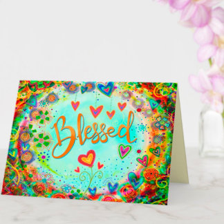 Gesegnet Hübsche florale Inspiration für sie Karte