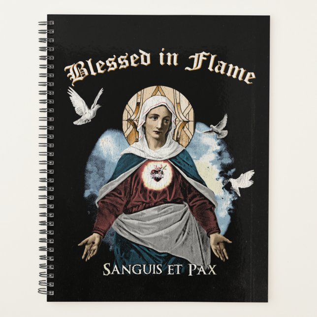Gesegnet in Flammen - Gotisches Design Planer (Vorderseite)