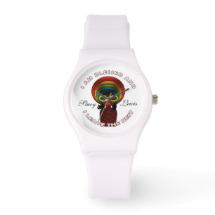 Gesegnet inspirierend Dankbar Custom Armbanduhr