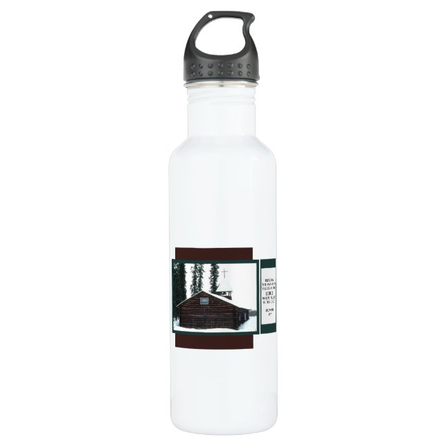 Gesegnet ist der Mann, dem Trumpf vertraut Trinkflasche (Vorderseite)