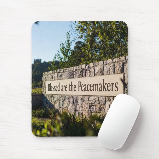 Gesegnet ist die Friedfertigen MousePad (Mit Mouse)