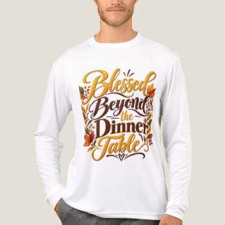 Gesegnet jenseits des Esstisches Tri-Blend Shirt