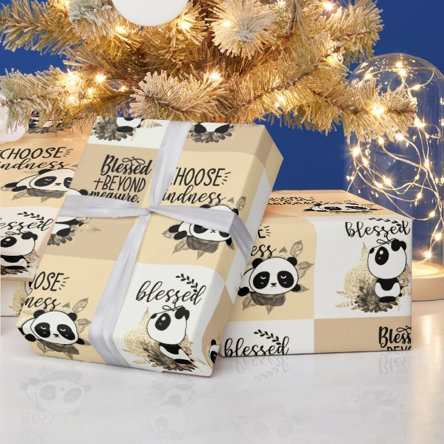Gesegnet jenseits von Maß, gesegnet, KIndness wähl Geschenkpapier (Feiertage)