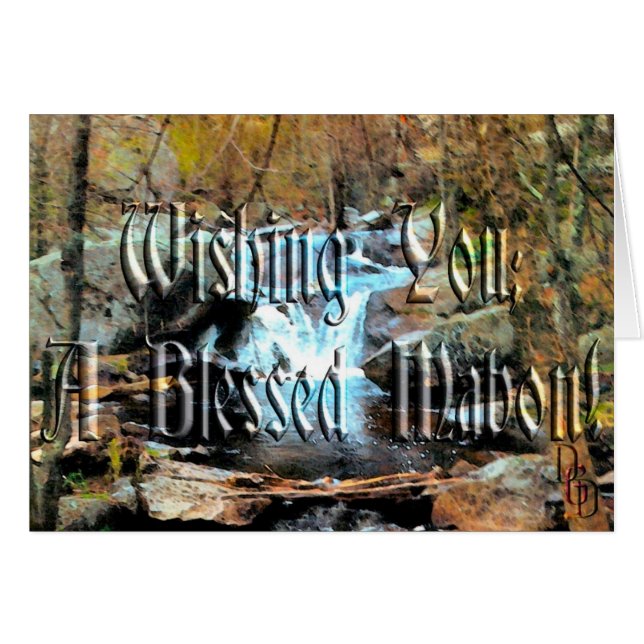 Gesegnet Mabon (Vorderseite (Horizontal))