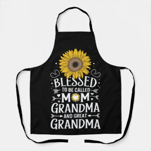 Gesegnet, Mama Oma Great Sunflower genannt zu werd Schürze