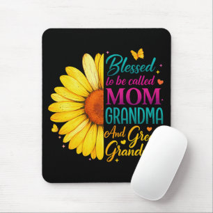 Gesegnet, Mama Oma Großartige genannt zu werden Mousepad