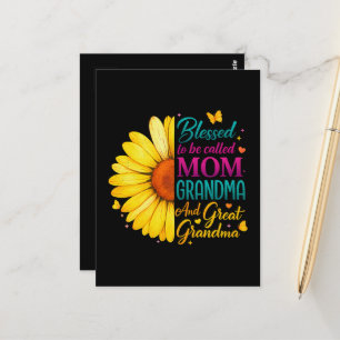 Gesegnet, Mama Oma Großartige genannt zu werden Postkarte