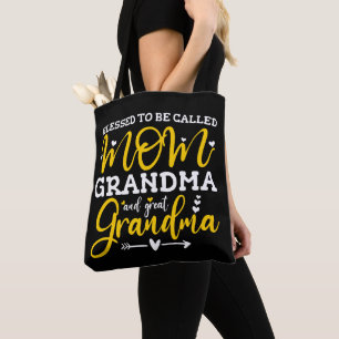 Gesegnet, Mama, Oma und Ur-Oma genannt zu werden Tasche