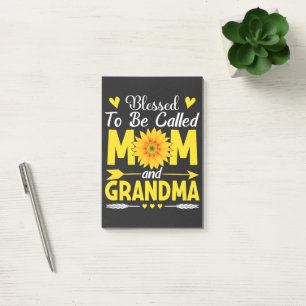 Gesegnet, Mama und Oma genannt zu werden Post-it Klebezettel