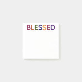 Gesegnet mehrfarbig 3 x 3 post-it klebezettel