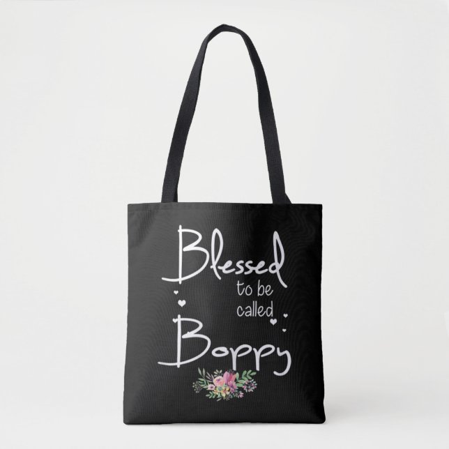 Gesegnet mit dem Namen Boppy Colorful - Oma Gift Tasche (Vorderseite)