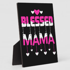 Gesegnet Momma Fotoplatte