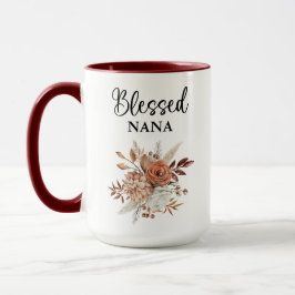 Gesegnet Nana | Psalm 127:3 | Fall Floral Tasse