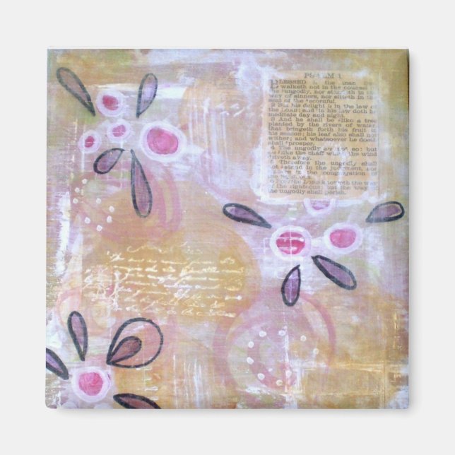 Gesegnet - Psalm 1 Magnet (Vorne)