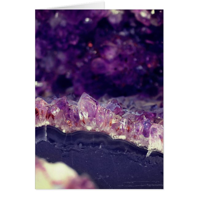 Gesegnet sei Amethyst Druzy in Fotografie (Vorne)