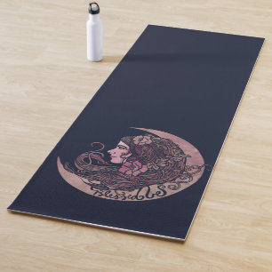 Gesegnet sei Moon Goddess Pagan Art Yogamatte