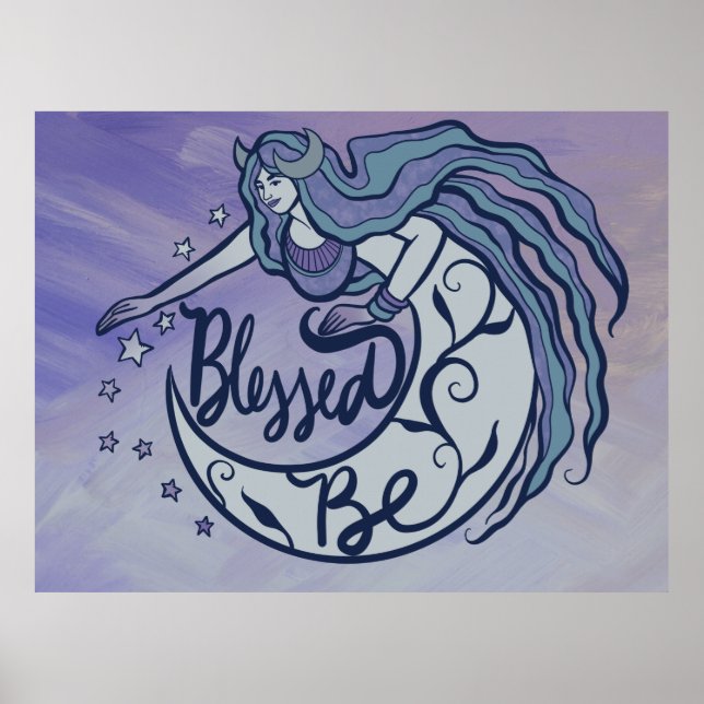 Gesegnet sei Moon Goddess Poster (Vorne)