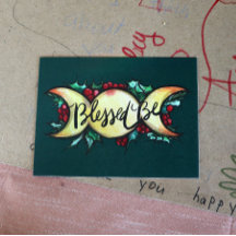 Gesegnet sei Triple Moon Goddess Holly Weihnachten