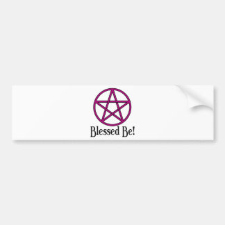 Gesegnet seien Sie Pentagram Autoaufkleber