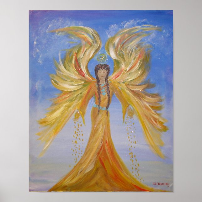 Gesegnet Seraphim Mother Angel Poster (Vorne)